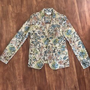 Printed corduroy blazer - Boutique - 10 Tall